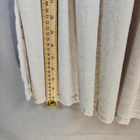 Joie Linen Blend Tiered Beige Skirt‎ Elastic Waist Small Bohemian  Festival - Picture 3 of 7